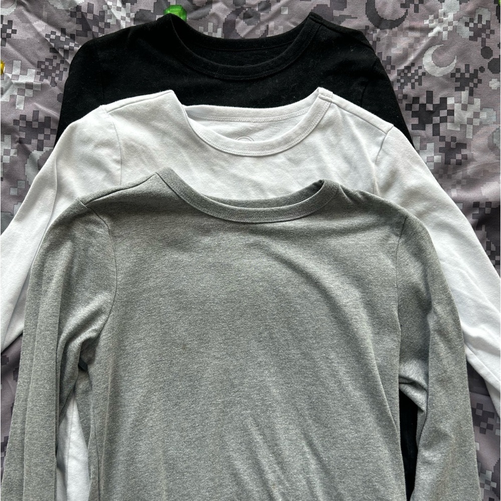 3pack boys long sleeve shirts.